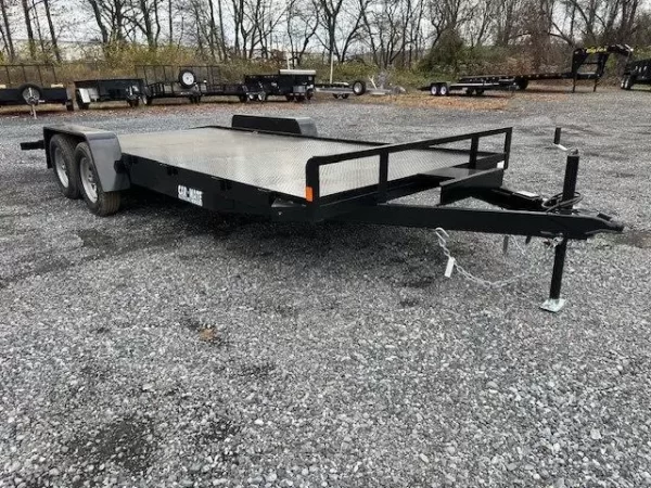 Car Mate 7 x 18 Open Car Trailer Full Steel Deck
