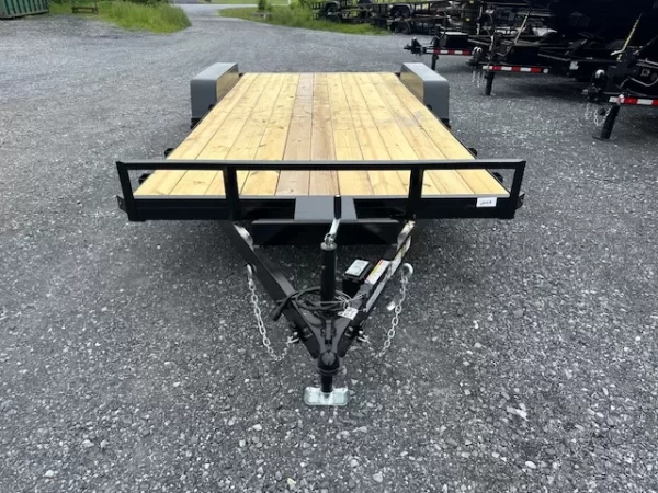 Car Mate 7 x 18 Open Car Trailer 10K Slide In Ramps - Image 3