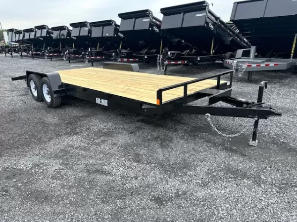 Car Mate 7 x 20 Open Car Trailer 10K Slide In Ramps