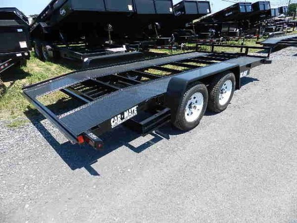 Car Mate 7 x 16 Car Trailer – 7K with Open Steel Deck - Image 5