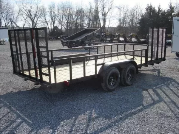 Carry On 7 x 18 Landscape Utility Trailer – Mesh Sides & ATV Gate - Image 5