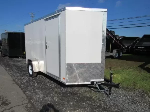 Covered Wagon 6 x 12 Enclosed Cargo Trailer – Rear Ramp Door