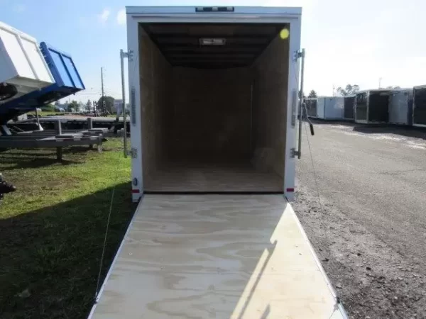 Covered Wagon 6 x 12 Enclosed Cargo Trailer – Rear Ramp Door - Image 5