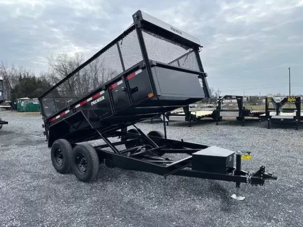 Premier 7 x 12 High Side Dump Trailer – Combo Gate & Ramps