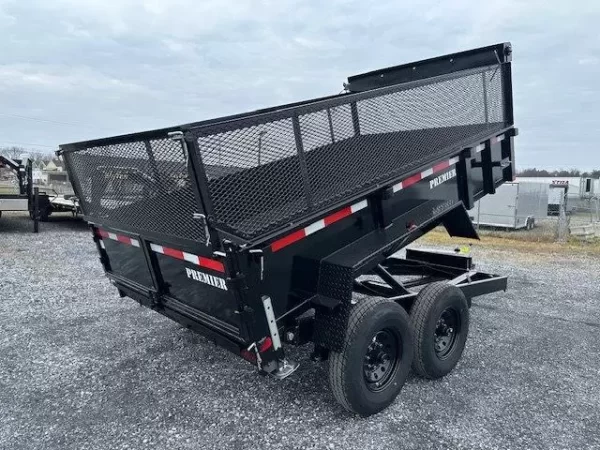 Premier 7 x 12 High Side Dump Trailer – Combo Gate & Ramps - Image 3