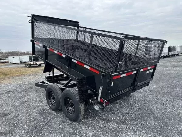 Premier 7 x 12 High Side Dump Trailer – Combo Gate & Ramps - Image 5