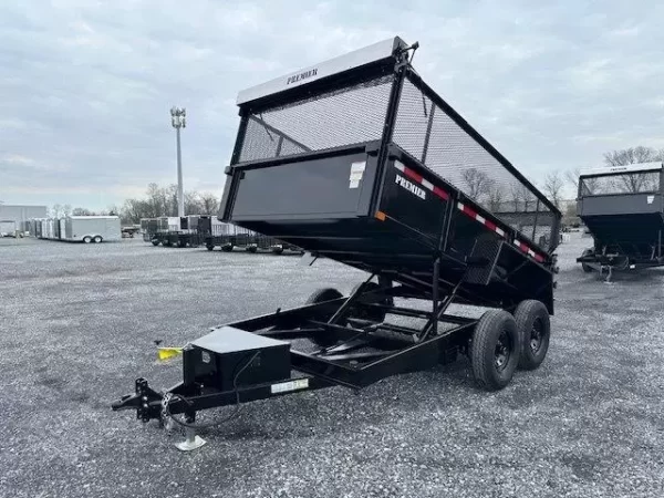Premier 7 x 12 High Side Dump Trailer – Combo Gate & Ramps - Image 6