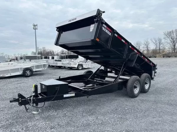 Premier 7 x 14 Low Profile Dump Trailer Combo Gate and Ramps - Image 5