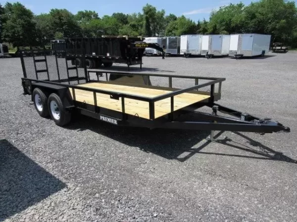 Premier 7 x 16 Landscape Utility Trailer – Rear Ramp Gate - Image 6