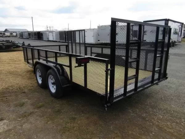 Premier 7 x 16 Landscape Utility Trailer – Mesh Sides & ATV Ramp - Image 7