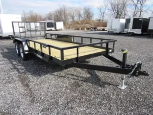 Premier 7 x 20 Landscape Utility Trailer – Rear Ramp Gate