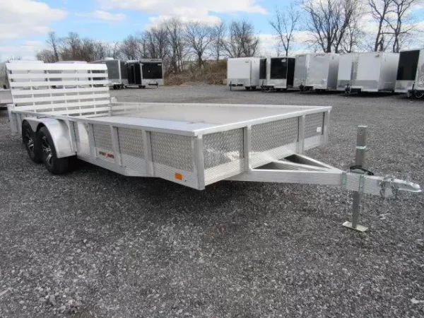 Sport Haven 7×18 Aluminum Landscape Trailer Heavy Duty Ramp
