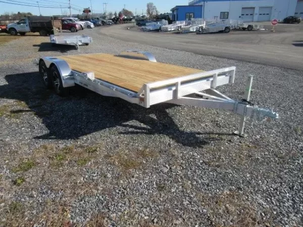 Sport Haven 7×18 Aluminum Car Trailer Wood Deck - Image 6
