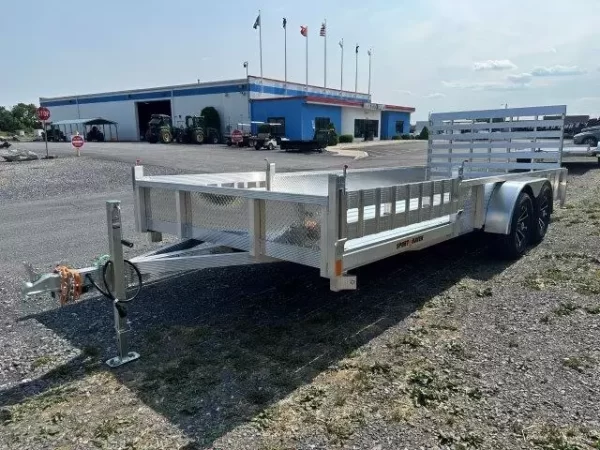 Sport Haven 7×18 Aluminum Utility Trailer ATV Ramps - Image 2