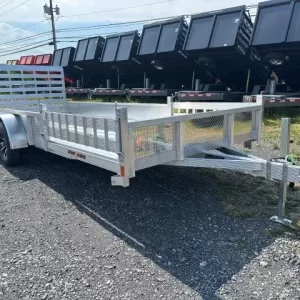 Sport Haven 7×18 Aluminum Utility Trailer ATV Ramps