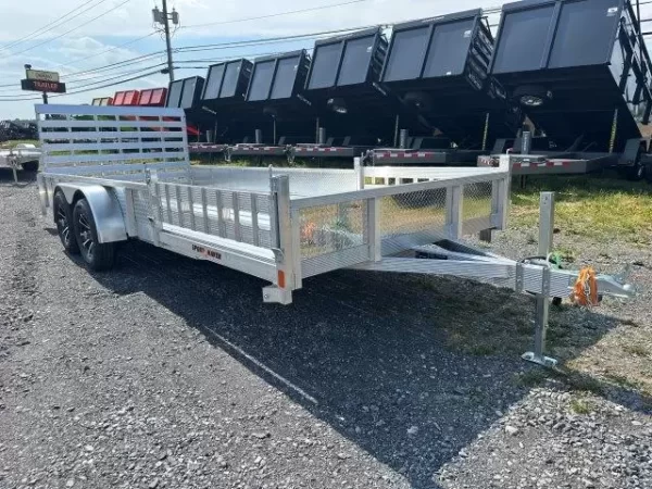 Sport Haven 7×18 Aluminum Utility Trailer ATV Ramps