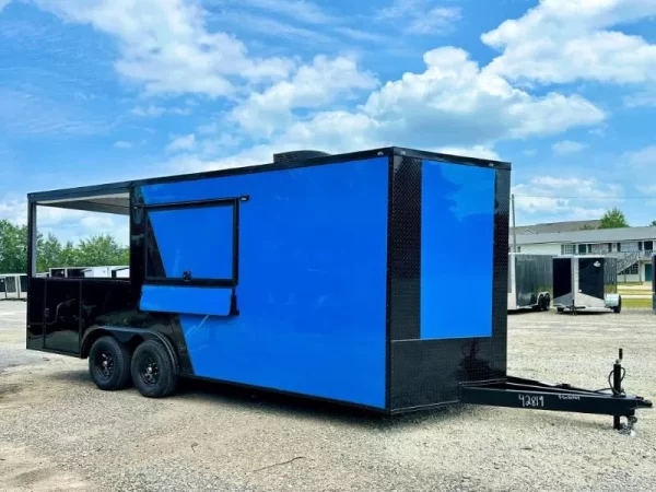Tatinium Blue/Black Porch Trailer 8.5x20TA
