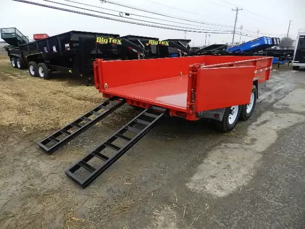 BWise 7 x 14 Dump Trailer – Low Profile With Ramps - Image 2