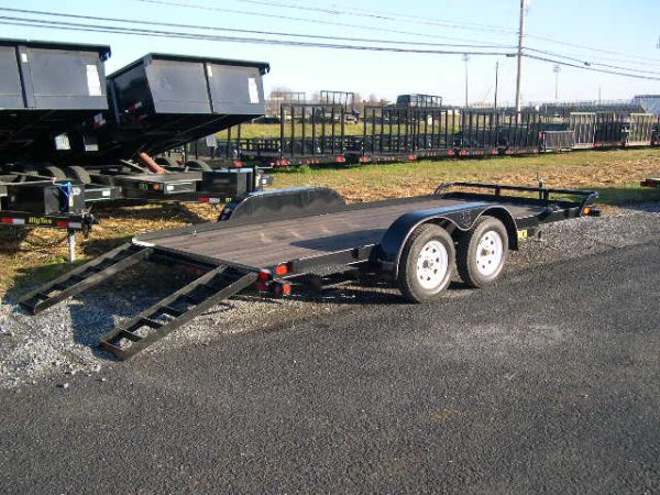 Big Tex 7 x 16 Open Car Trailer – Removable Fenders - Image 3