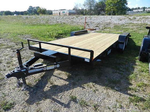 Car Mate 7 x 18 Car Trailer – 7K with Slide In Ramps